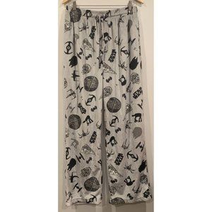 Star Wars Fleece Pants Lounge Pajama Mens Xtra Large Gray Black